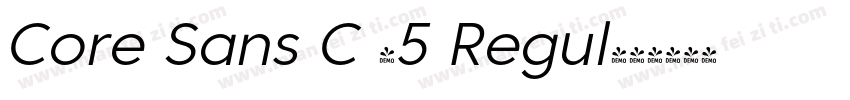 Core Sans C 45 Regul字体转换